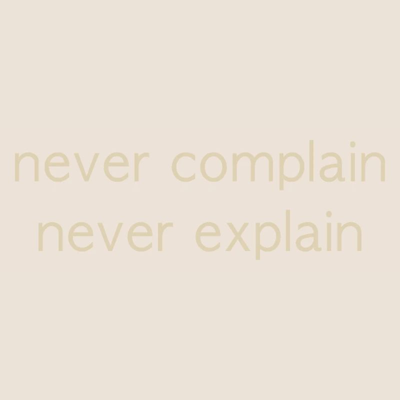 never