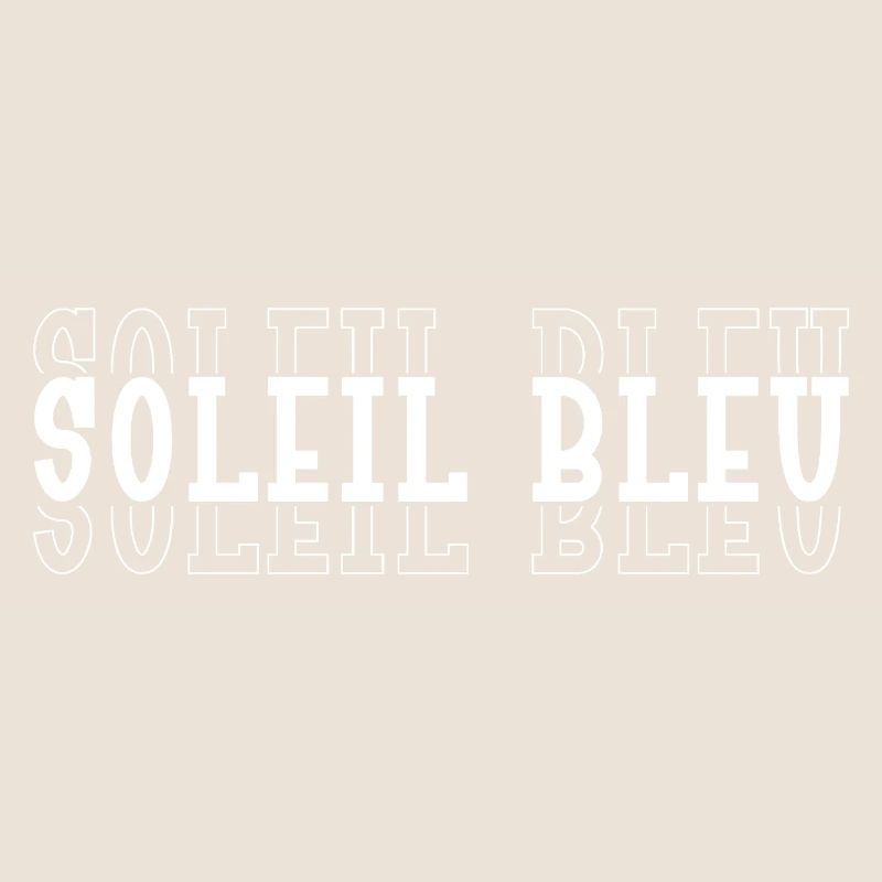 Soleil Bleu Typographique