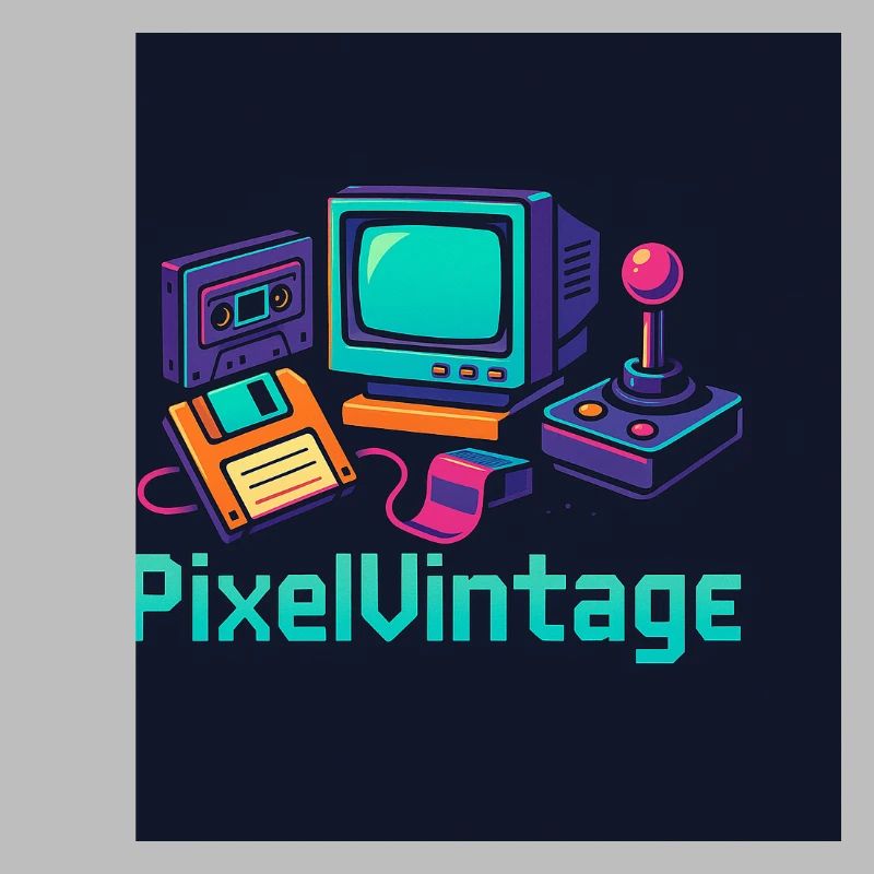 Ordinateur rétro et console Pixel