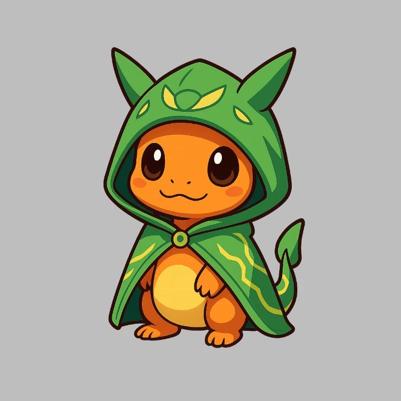 Petit dragon en cape de sorcier