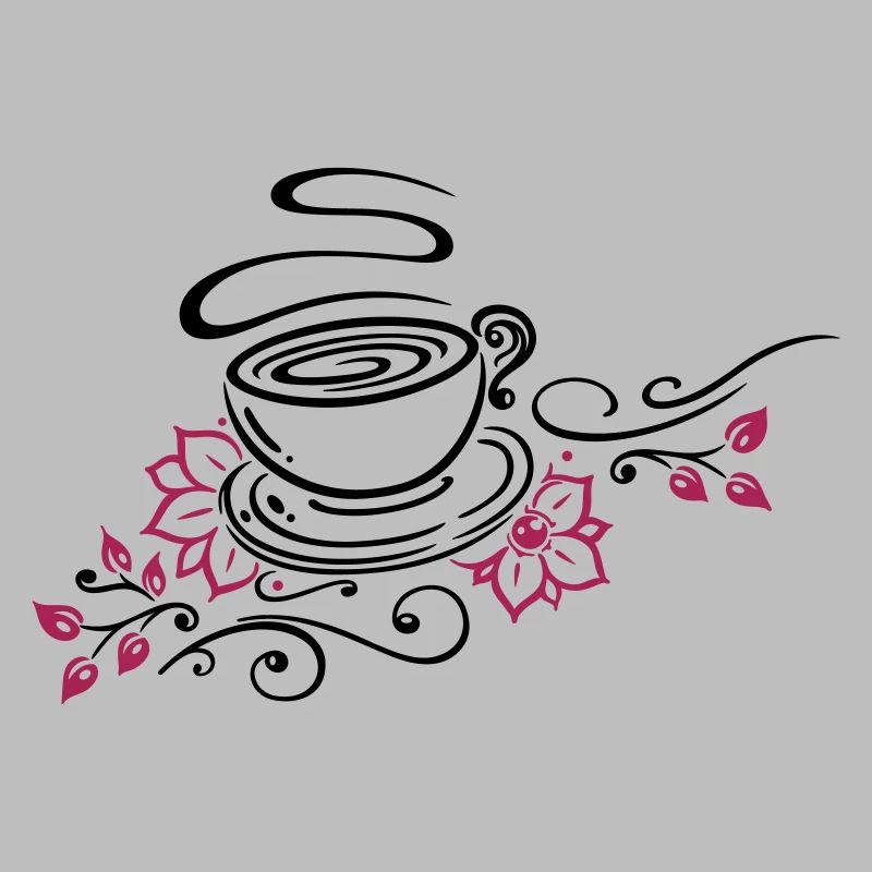 Tea, tea cup, tea time, cherry blossoms
