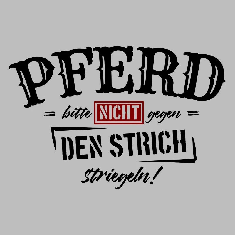 Pferd bitte nicht gegen den Strich striegeln