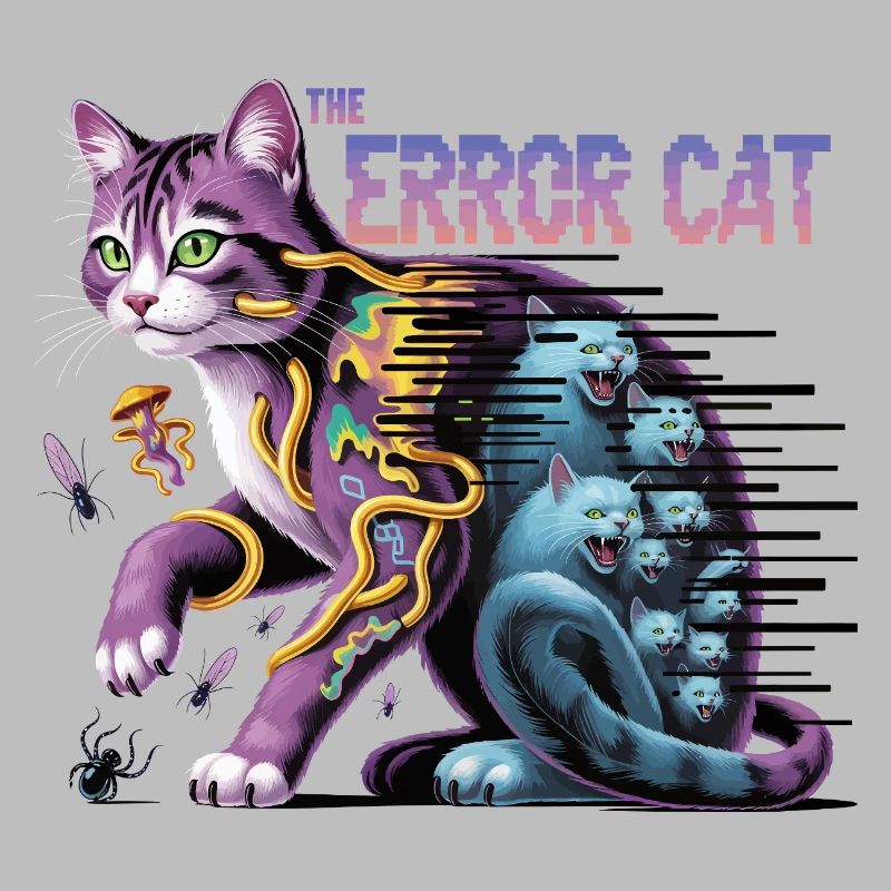 Die irrende Katze Digitale Kunst