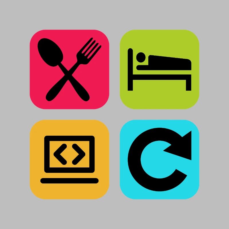 Code de citation drôle répété par le programme Eat Sleep