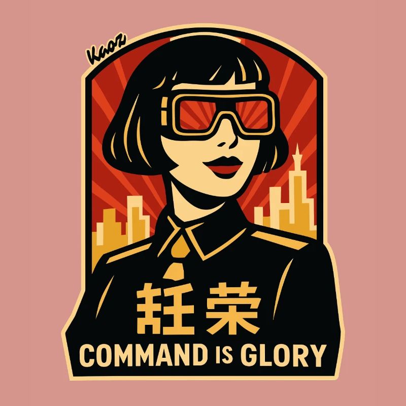 Command Is Glory Retro-Poster