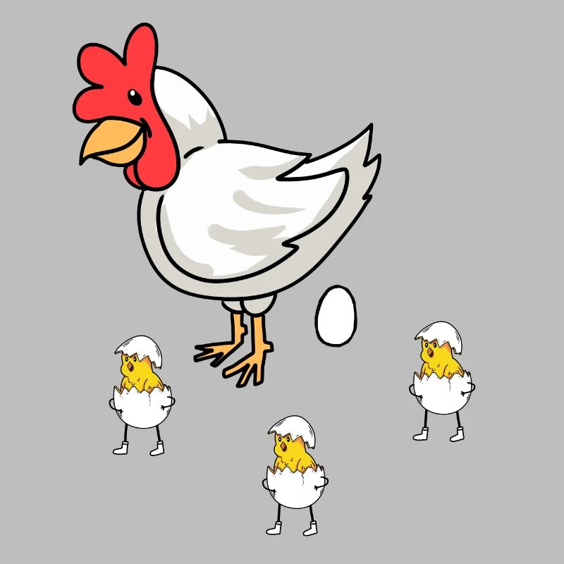 Easter Hen Chick Baby Eggs Eggshell Poultry