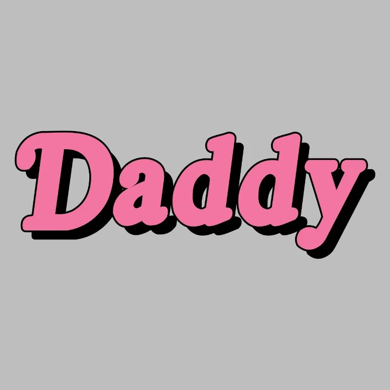Whimsical Daddy Text Design
