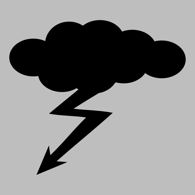 Wolke mit Blitz - Gewitter