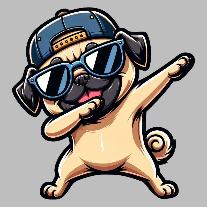 Cooler Mops Dab Pose Lustig
