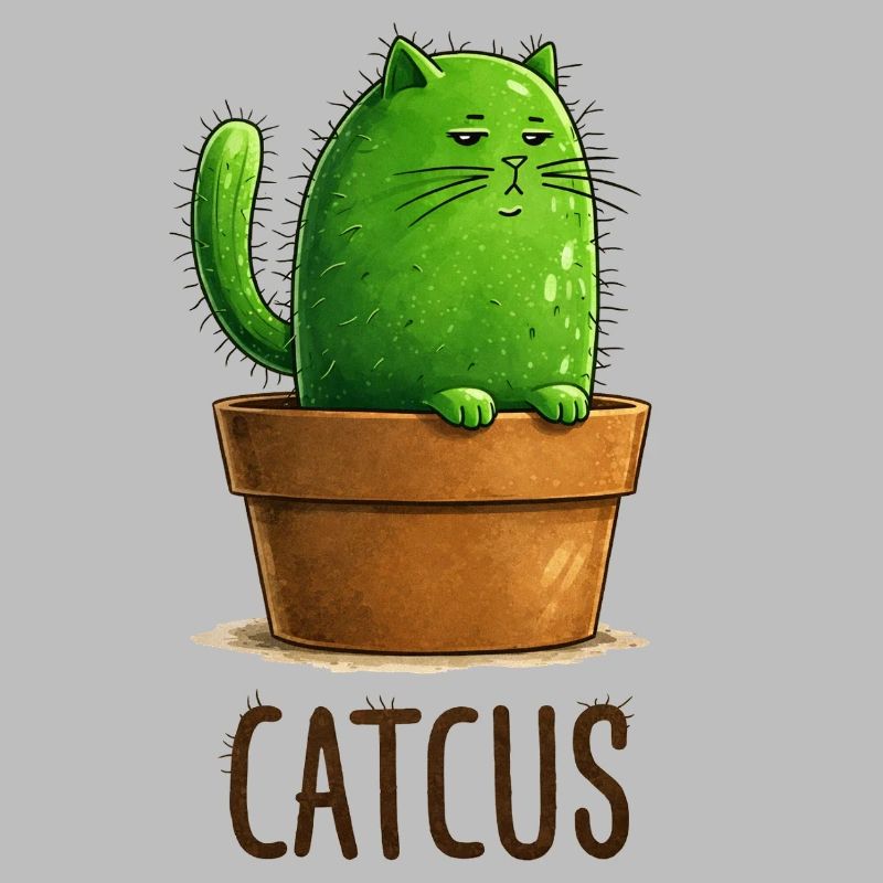 Catcus – Cactus Cat avec Attitude