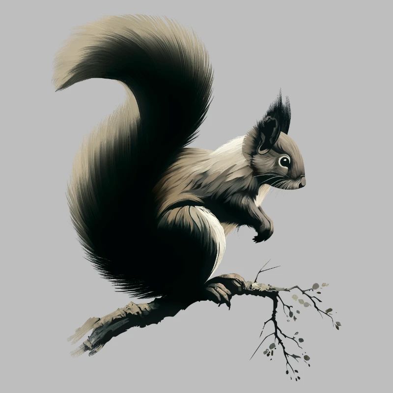 Squirrel on branch
