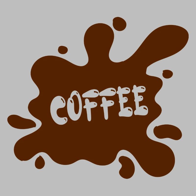Kaffeefleck mit künstlerischem Design