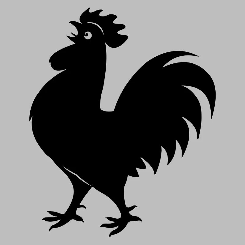 Rooster shadow figure