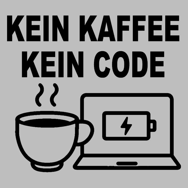 Kein Kaffee Kein Code - Conception de programmeur amusant
