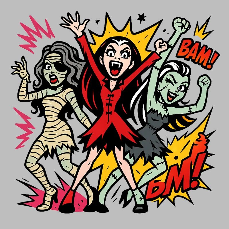 Comic Horror Monster Dance