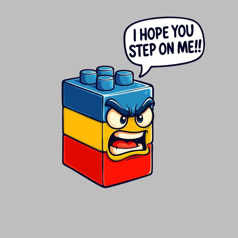 Ich hoffe, du trittst auf mich Brick Builder Block Building