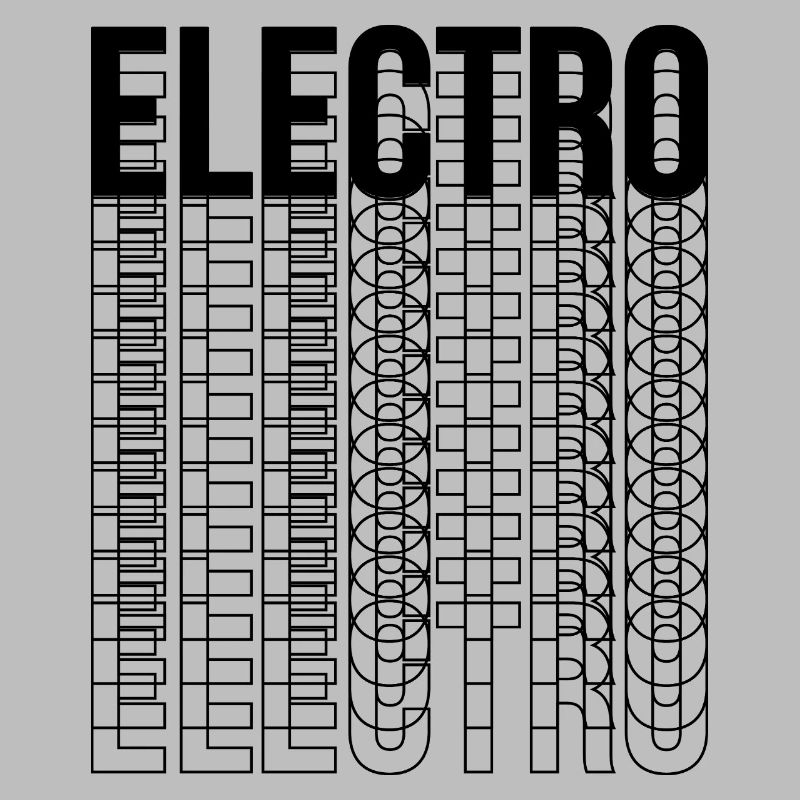 Conception de logo typographique de musique électro
