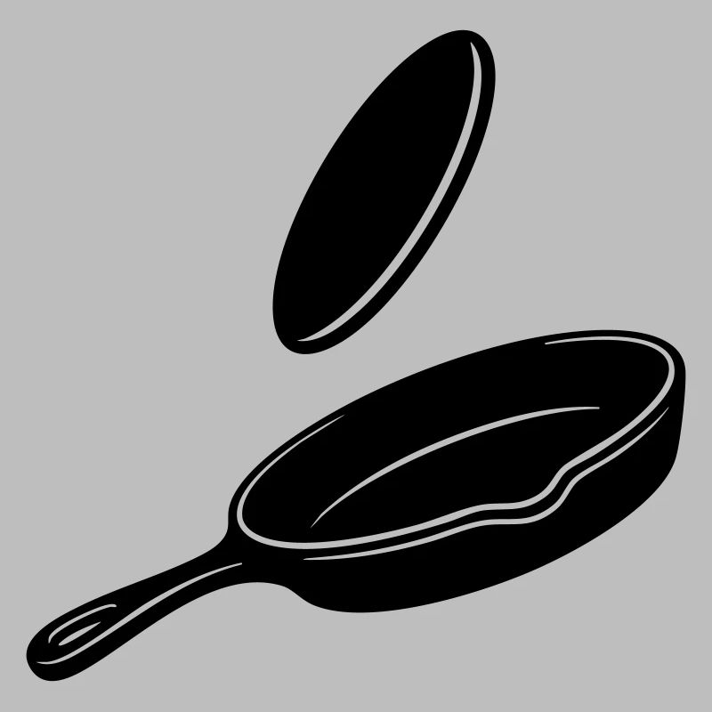 Silhouette de la poêle à bascule Pancake