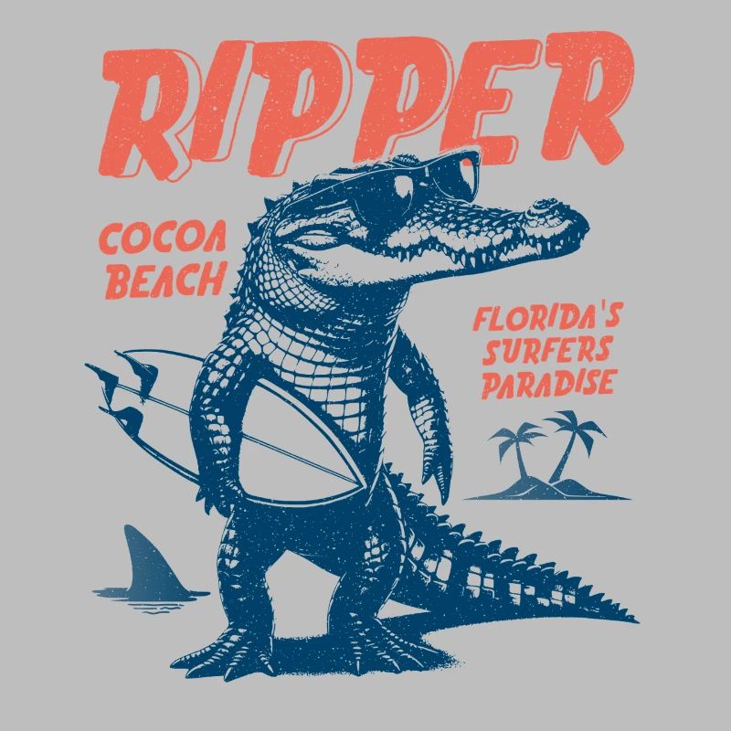 Ripper Surfer Croc Beach, Cocoa Beach, Floride