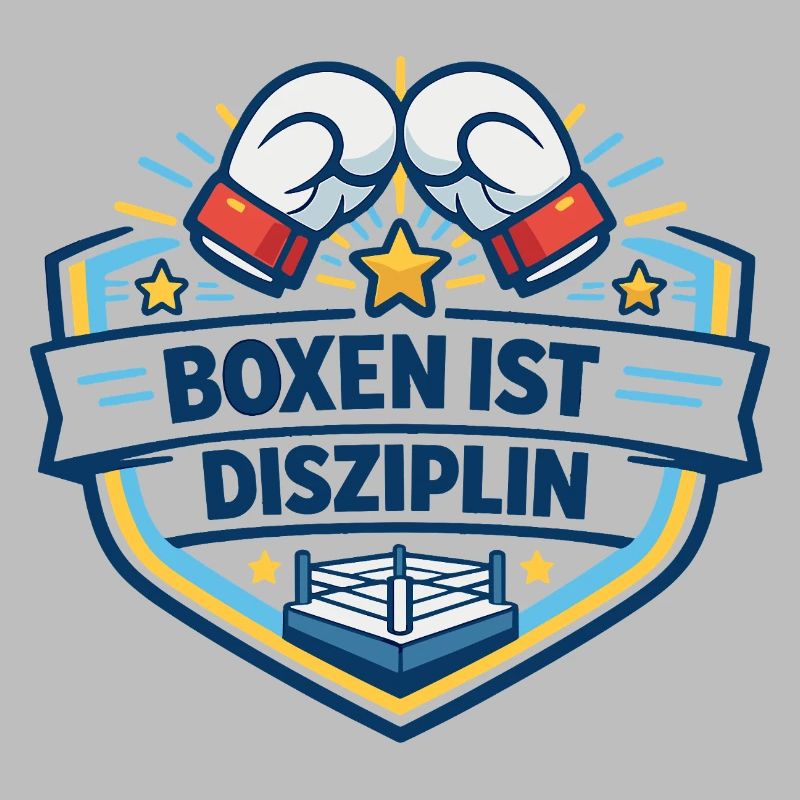 Kraftvoller Boxkampf Crest