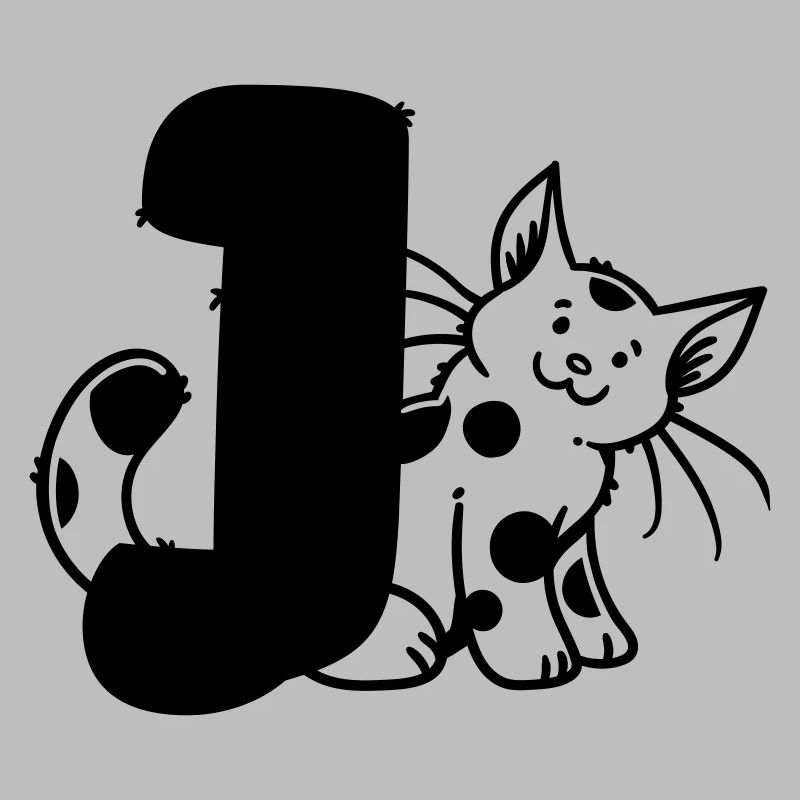 Katze Buchstabe J