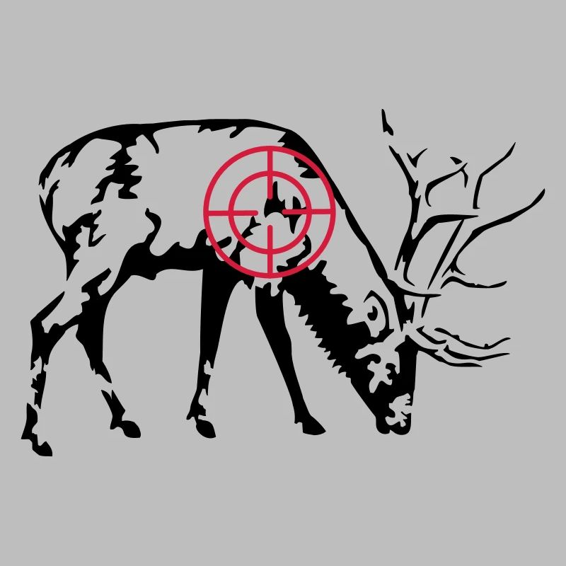 Grazing Stag