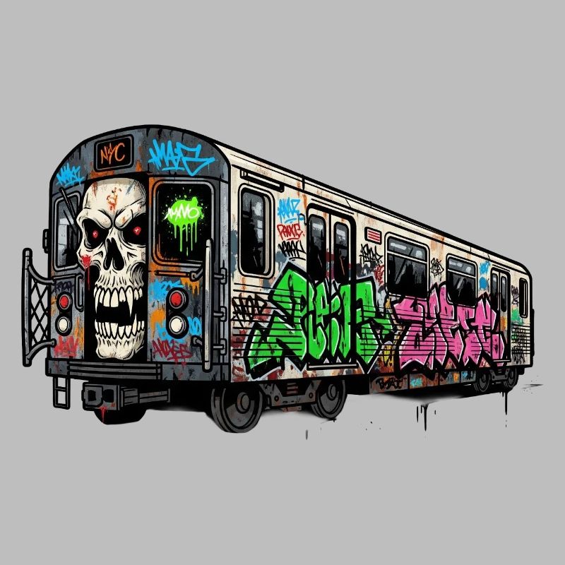 Graffitis sur le trafic du métro