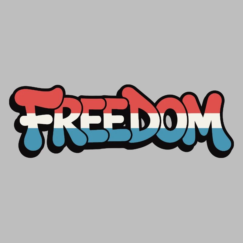 Freedom Typography Statement Design