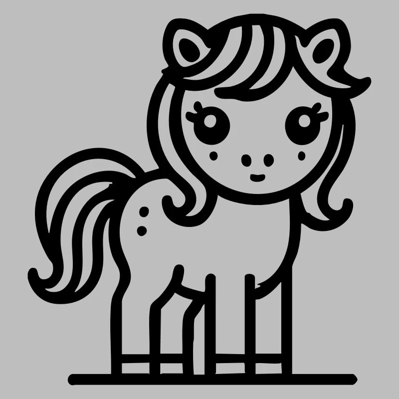 Süßes Pony Pferd Pferdchen