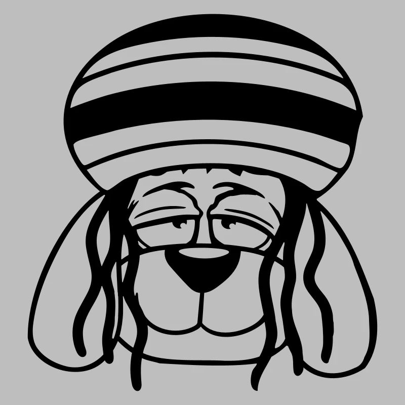 Chien Reggae Dreadlocks Chapeau Chill Décontracté Cool