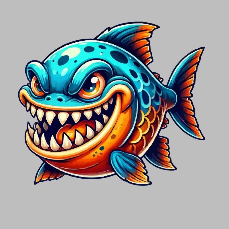 Piranha Comic Fish