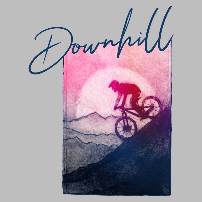 Downhill MTB - handgeschnitzte Druckvorlage