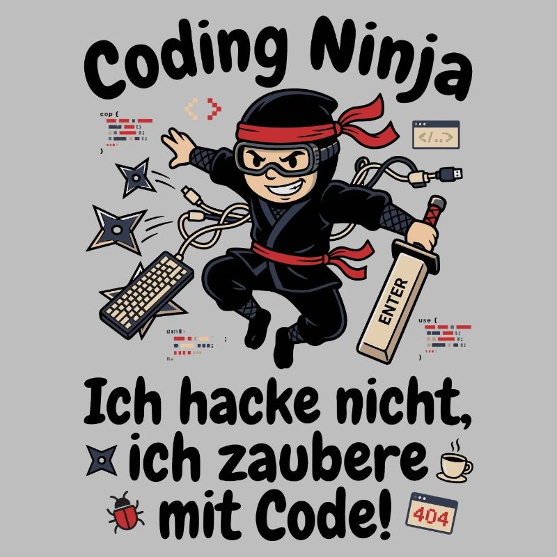 Coder Ninja Programmierer Humor