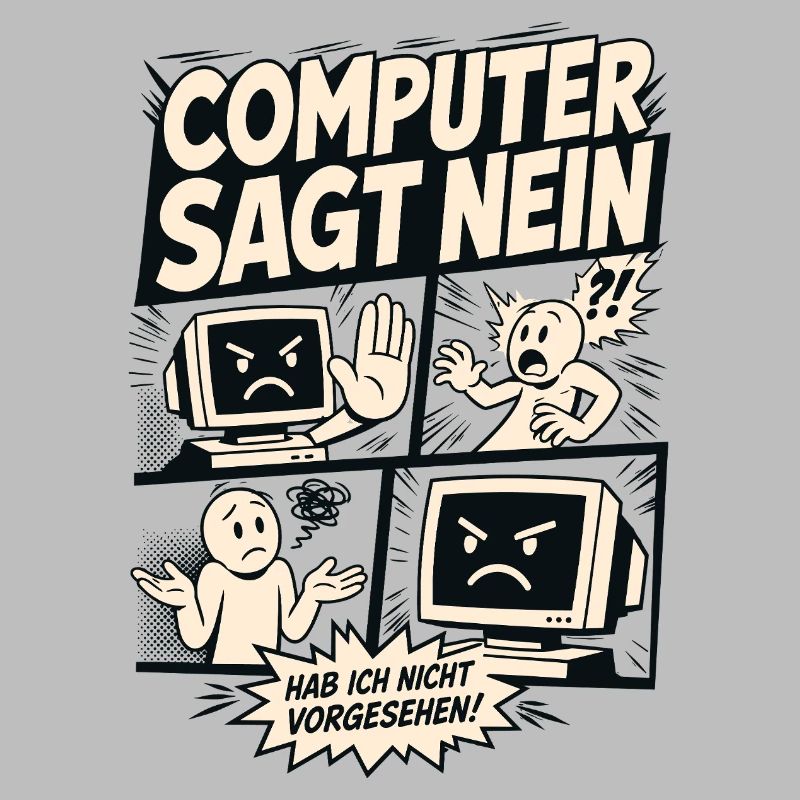 Computer sagt nein Comic Design