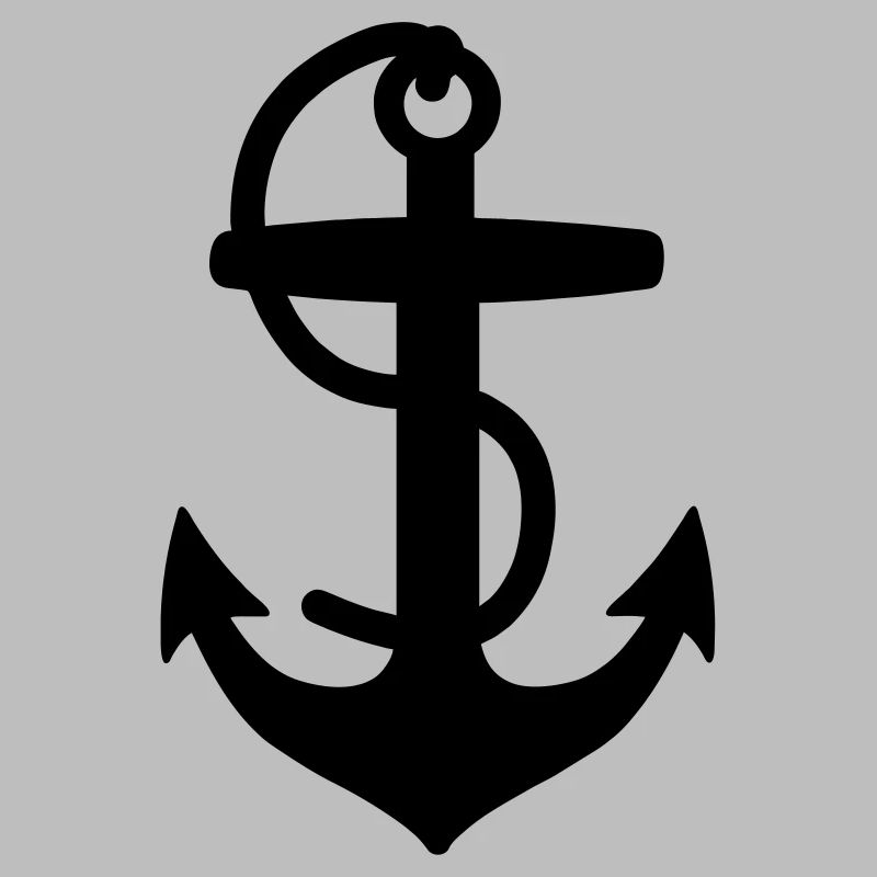 Anker für Boot oder Schiff mit Seilsegler