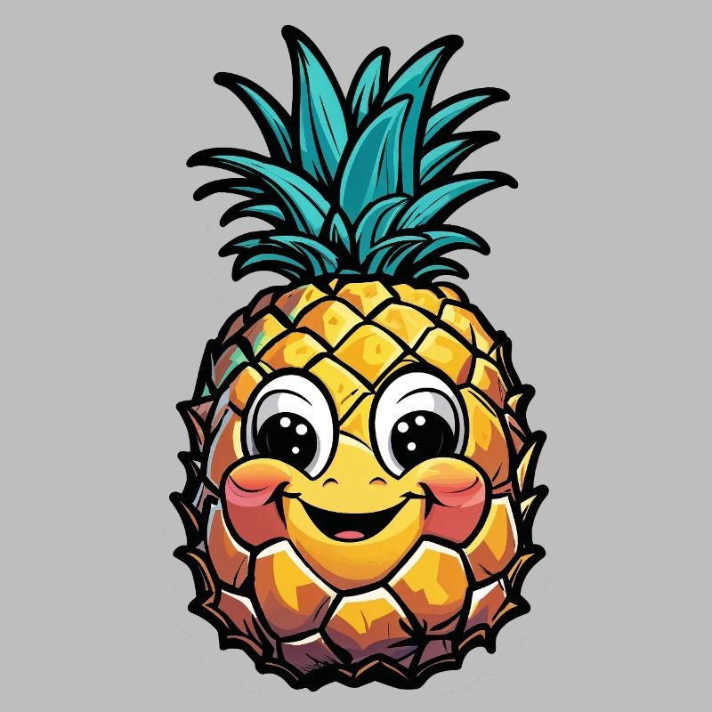 Lächelnde Ananas