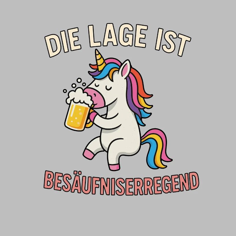 Einhorn mit Bier