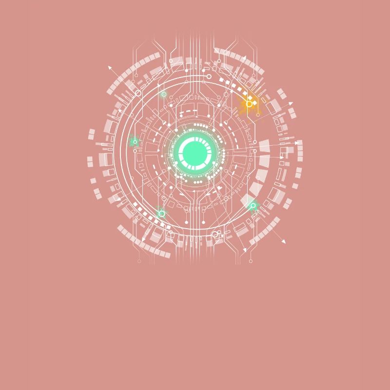 nerd CPU core computer code pc board spaceship