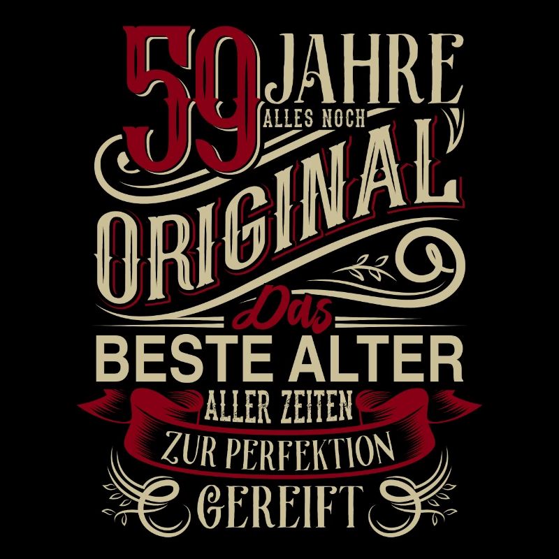 59. Geburtstag Vintage Retro