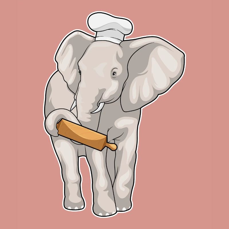 Elephant Baker Rolling Pin Baking