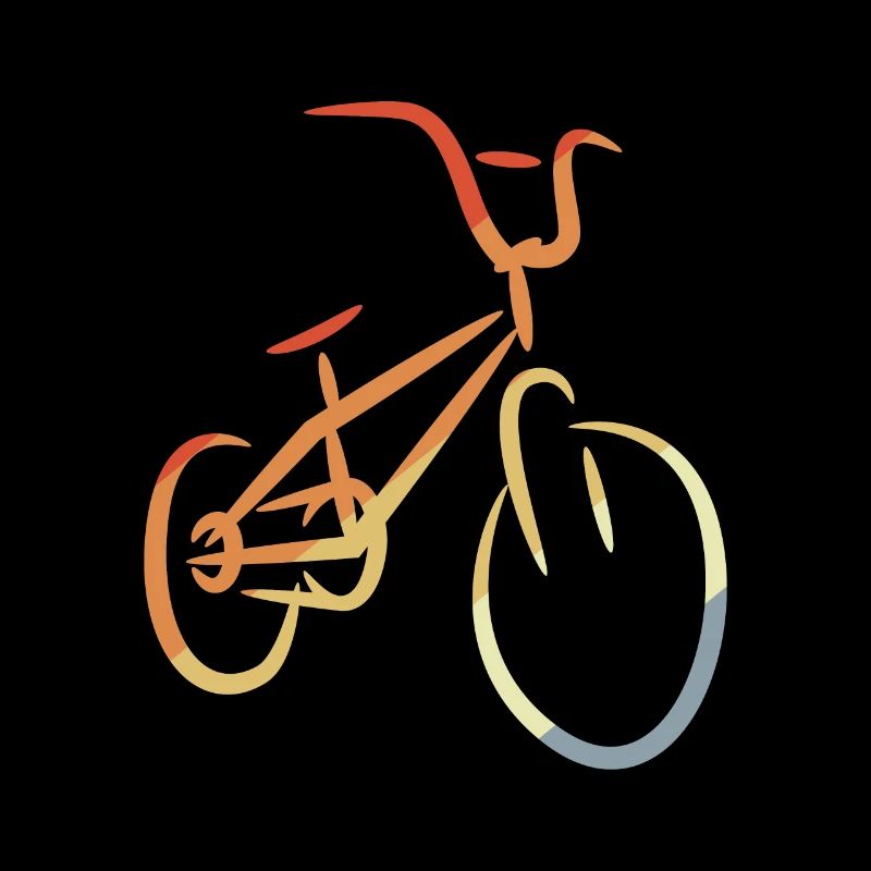 Retro BMX Drawing