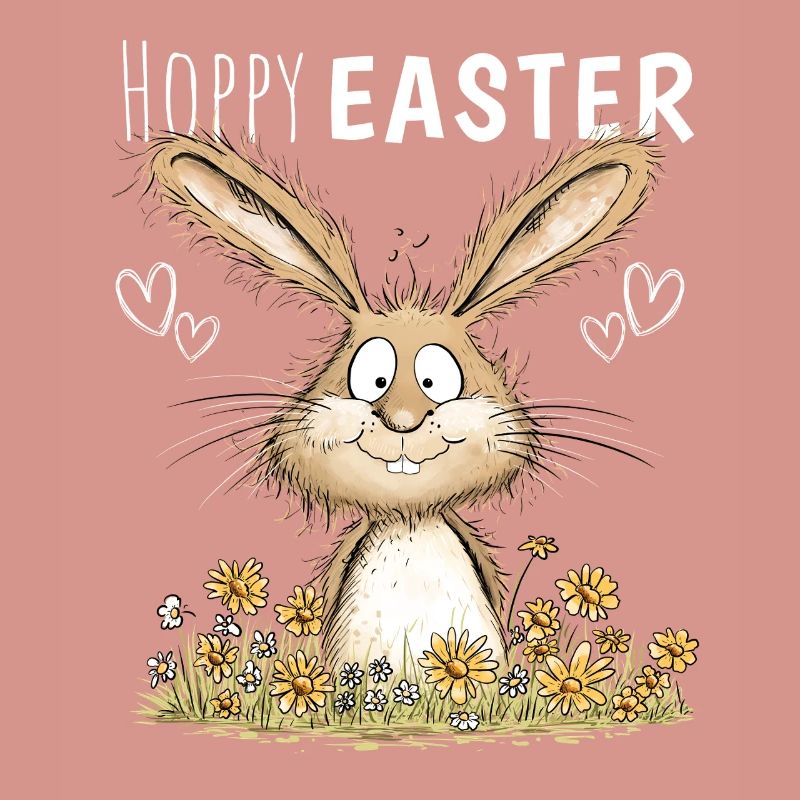 Hoppy Easter Easter Bunny Easter Motif Easter Bunny