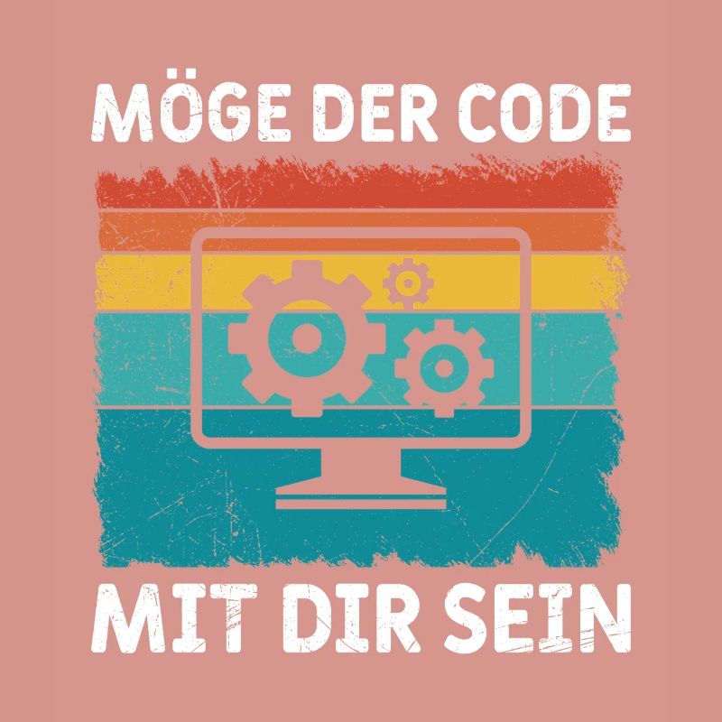 Nerd Computer MAY THE CODE BE WITH YOU FUNNY