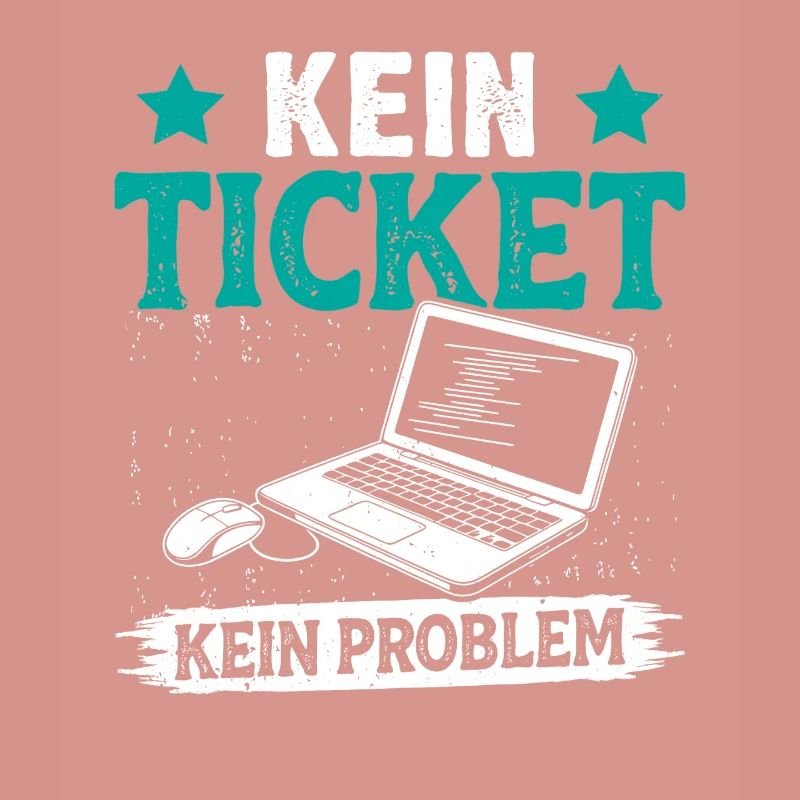 Nerd Computer NO TICKET NO PROBLEM FUNNY