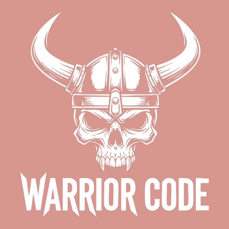 Warrior Code Skull Viking Norse Horned Helmet