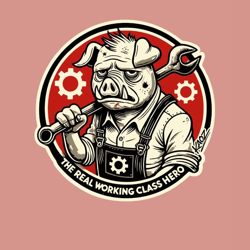 Echtes Heldenschwein der Arbeiterklasse