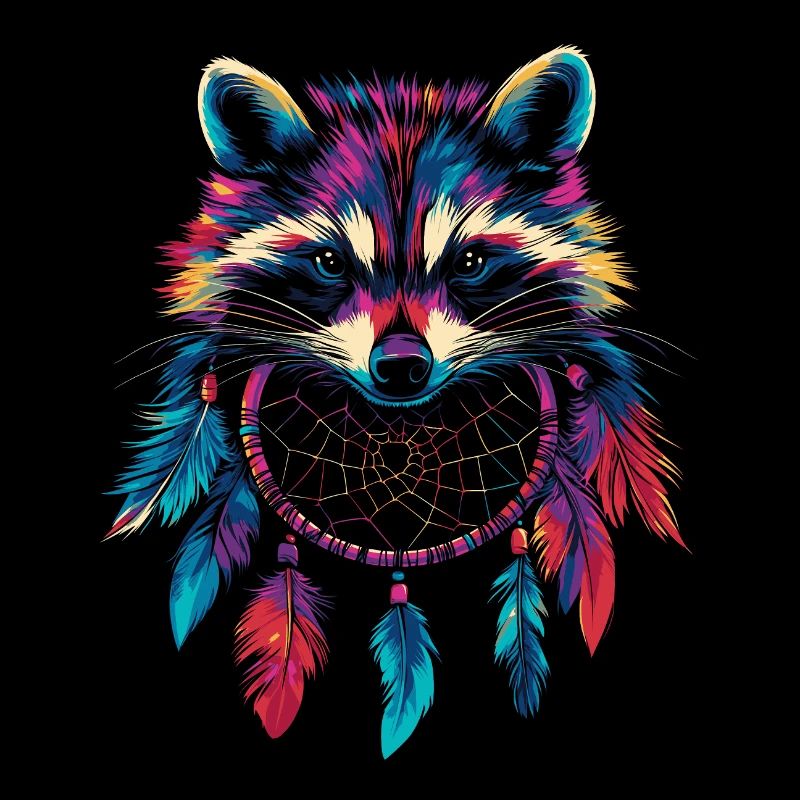 Waschbär Traumfänger