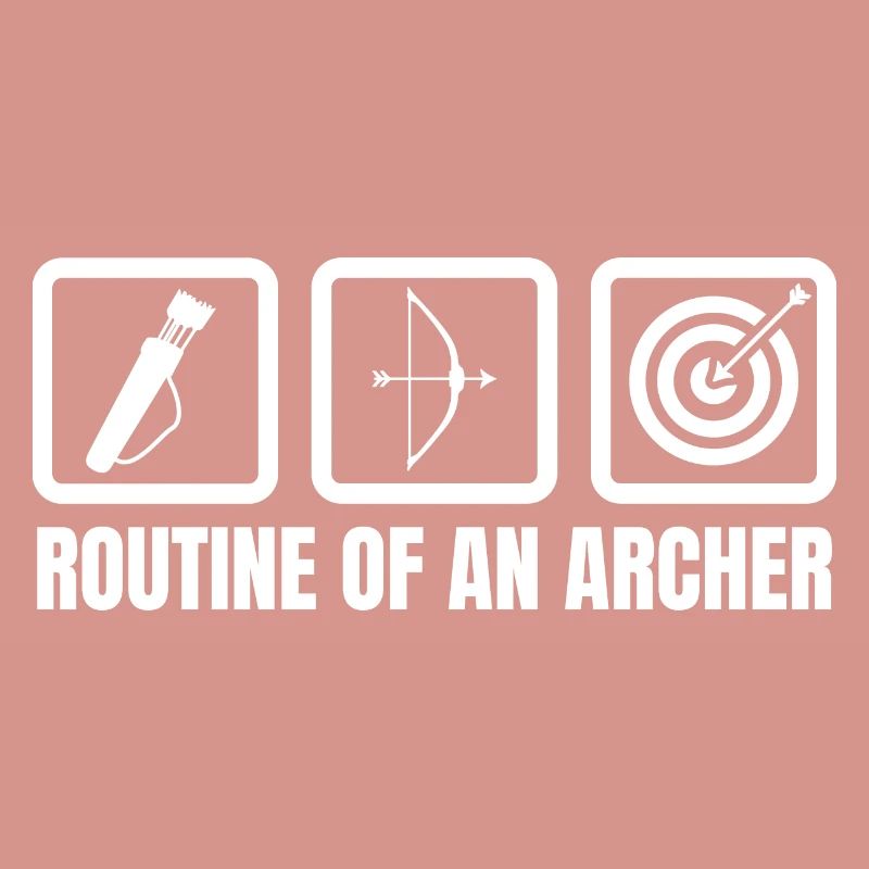 Routine eines Bogenschützen