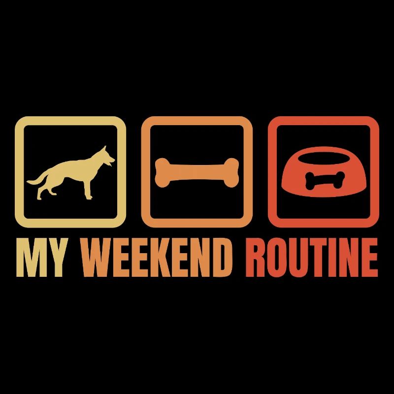 Schäferhund Wochenendroutine