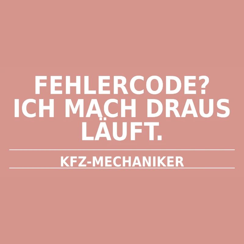 Car mechanic – error code? I do it all the time